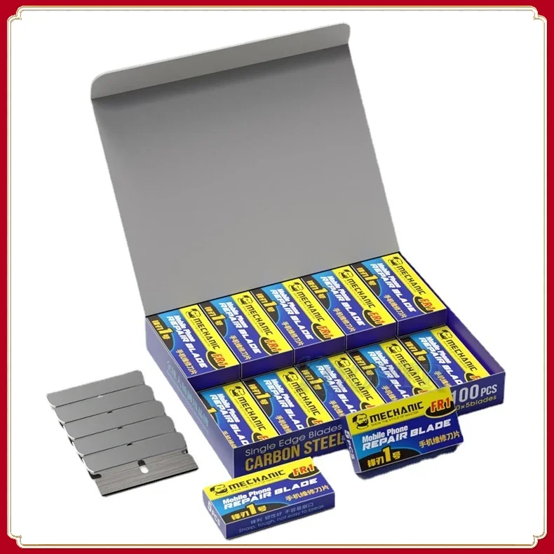 

Острые лезвия MECHANIC FR1 из высокопрочной углеродистой стали для удаления рамы ЖК-экрана OCA клей скребок набор инструментов