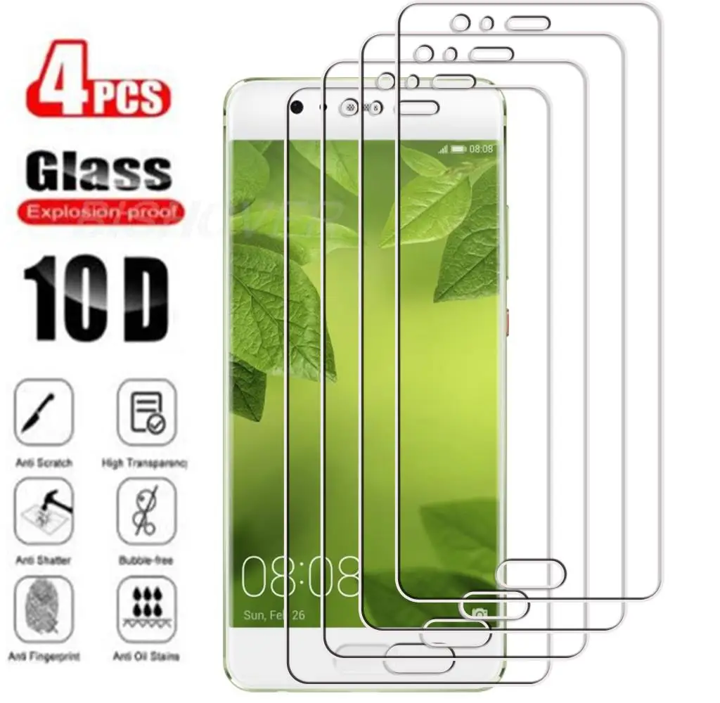 4 шт., закаленное стекло для Huawei P10 Plus, 5,5 дюйма, искусственное, искусственное стекло, защита экрана, защитная стеклянная пленка 9H