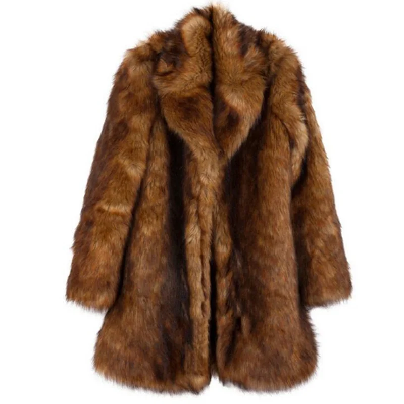 Autumn faux mink leather jacket womens brown coats winter thicken warm fur leather coat women slim jackets fashion  6XL