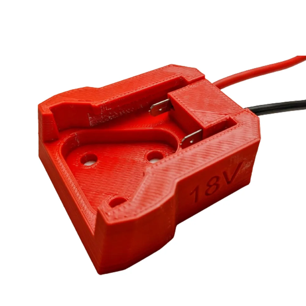 

M18 Battery Adapter Holder Base Power Supply Universal Black/red Removable Wires Bracket Dock For Milwaukee M18 Battery