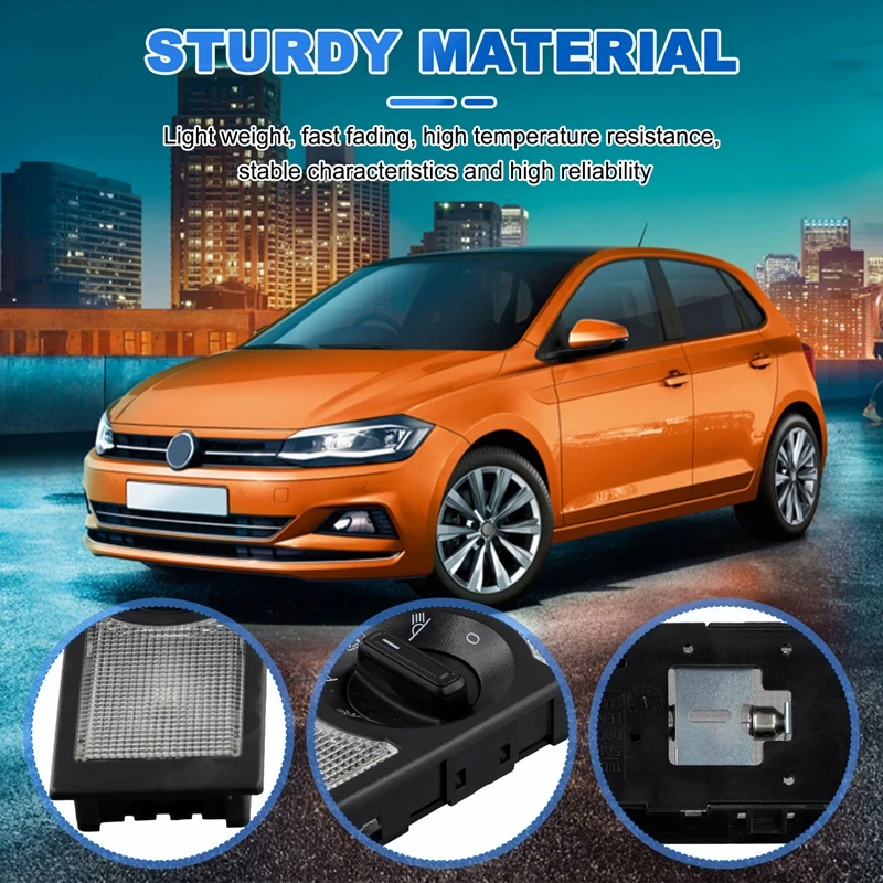 Автомобильные задние фонари для чтения на крыше потолочные светильники VW Polo 9N