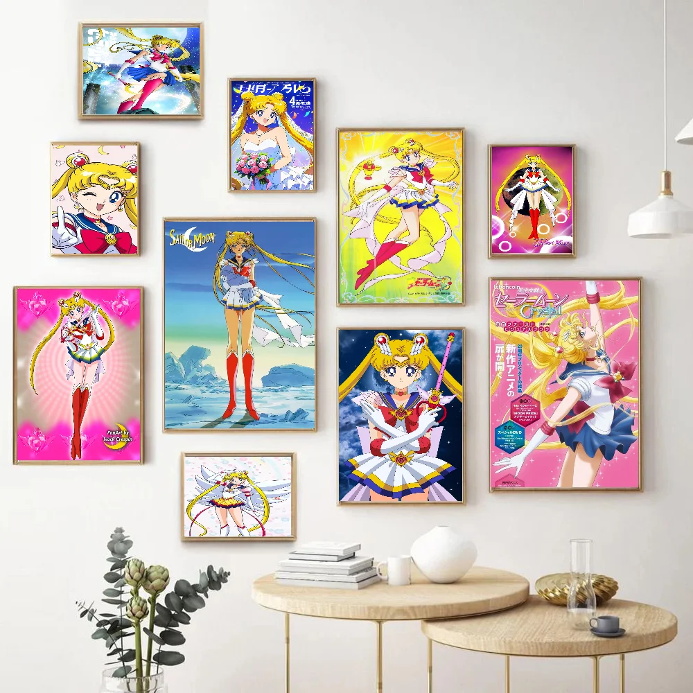 Самоклеящийся Художественный Постер T-Tsuking U-Usagi Современный Стиль Белая Бумага С