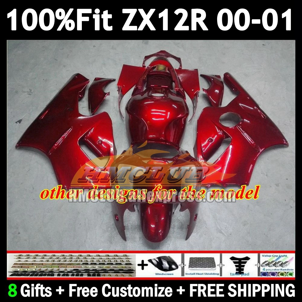 OEM-обтекатель Gold Flames для KAWASAKI NINJA ZX1200 ZX 12 R 1200 12R 176No.28 1200CC ZX-12R ZX12R 00 01 2000 2001 Литьевой