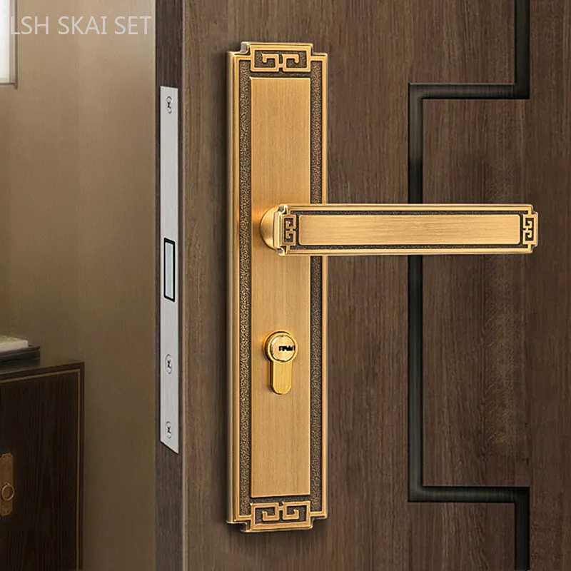 Китайский медный Магнитный бесшумный дверной замок высокого качества бытовой