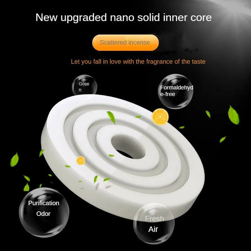 Olar Energy с двойным кольцом подвеска вращающаяся автомобильная ароматерапия