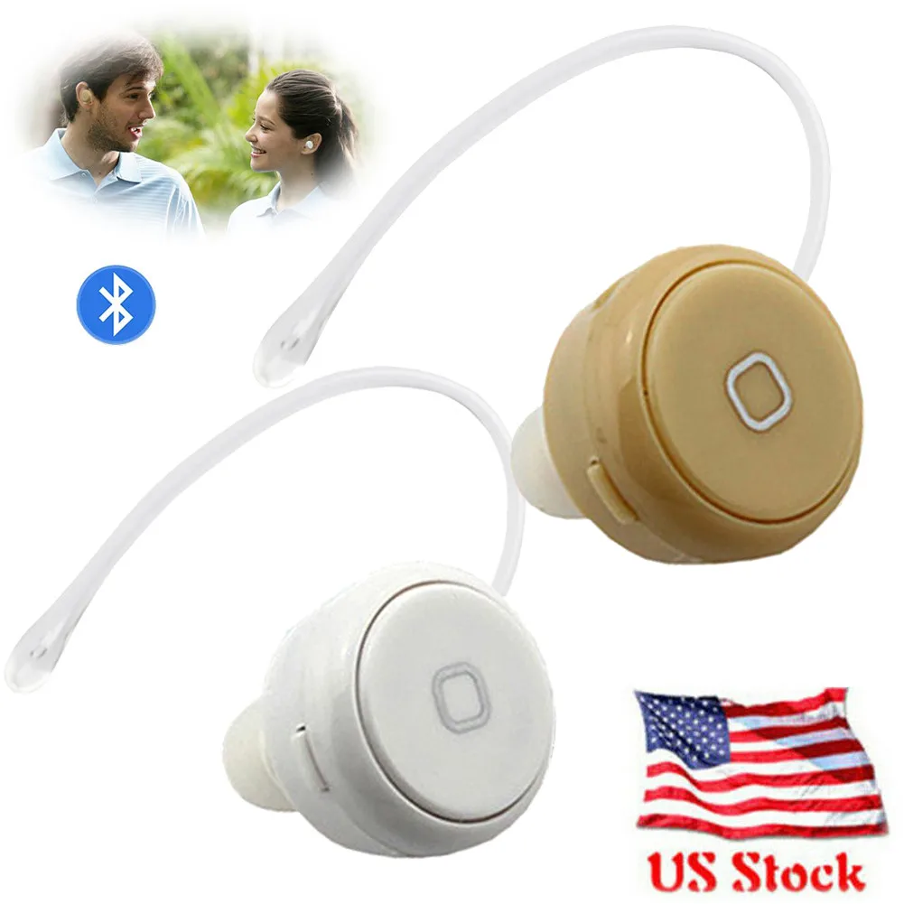 

Wireless Headset Mini Earphone Sport Running In-Ear Earpiece Ear-hook with Mic Bluetooth-compatible for Android iOS Cell Phones