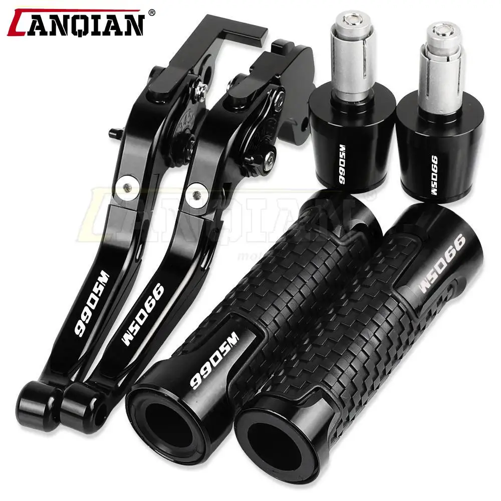 

Motorcycle Accessories CNC Aluminum Adjustable Brake Clutch Levers Handlebar Hand Bar Grips Ends 990 SM For 990SM 2007-2008