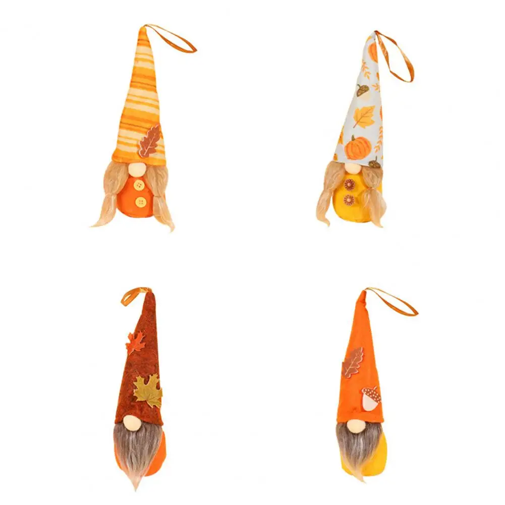 

Useful Increase Festive Atmosphere Vivid Faceless Doll Gifts Home Ornament Decor for Door Thanksgiving Doll