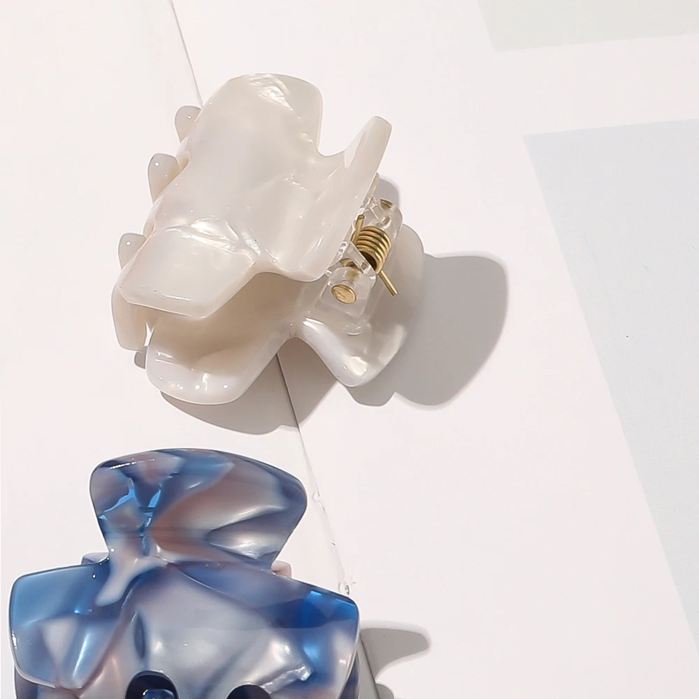 

2PC Sweet Mini Acetate Hair Clip Women Girls Hair Claw Chic Barrettes Crab Hairpins Styling Claw Clips Fashion Hair Accessories