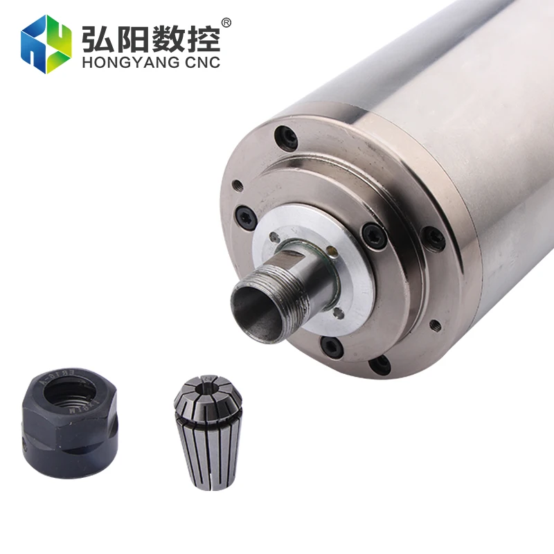 Шпиндель для деревообработки 1 5 кВт ER16 диаметр 80 электродвигатель с водяным