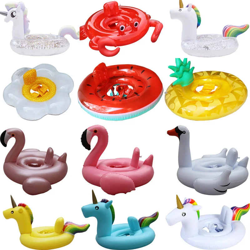 

Надувной круг, детский поплавок с фламинго, плавательное кольцо, надувной единорог, бассейн, поплавок, детское сиденье, воздушная игрушка, водяные игрушки