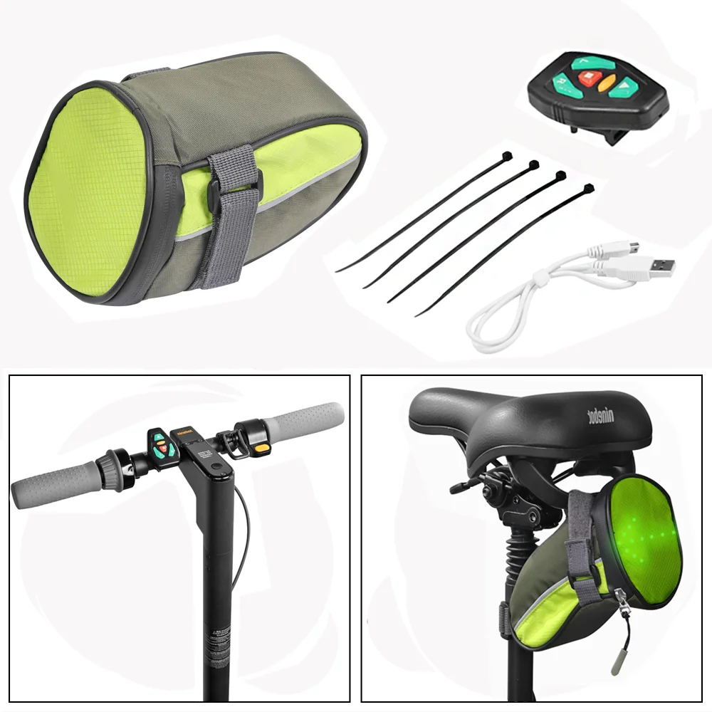 

Сумка для хранения седла для электронного скутера, сумка для беспроводного пульта дистанционного управления для Ninebot Max G30/Xiaomi, сумка для заднего фонаря, запчасти для светодиодного сигнала поворота