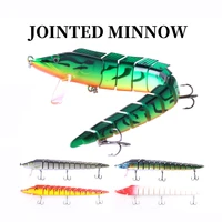 multi jointed minnow fishing lure 23cm 46g 13 segment artificial hard bait bend vatalion whopper plopper pike fishing tackle