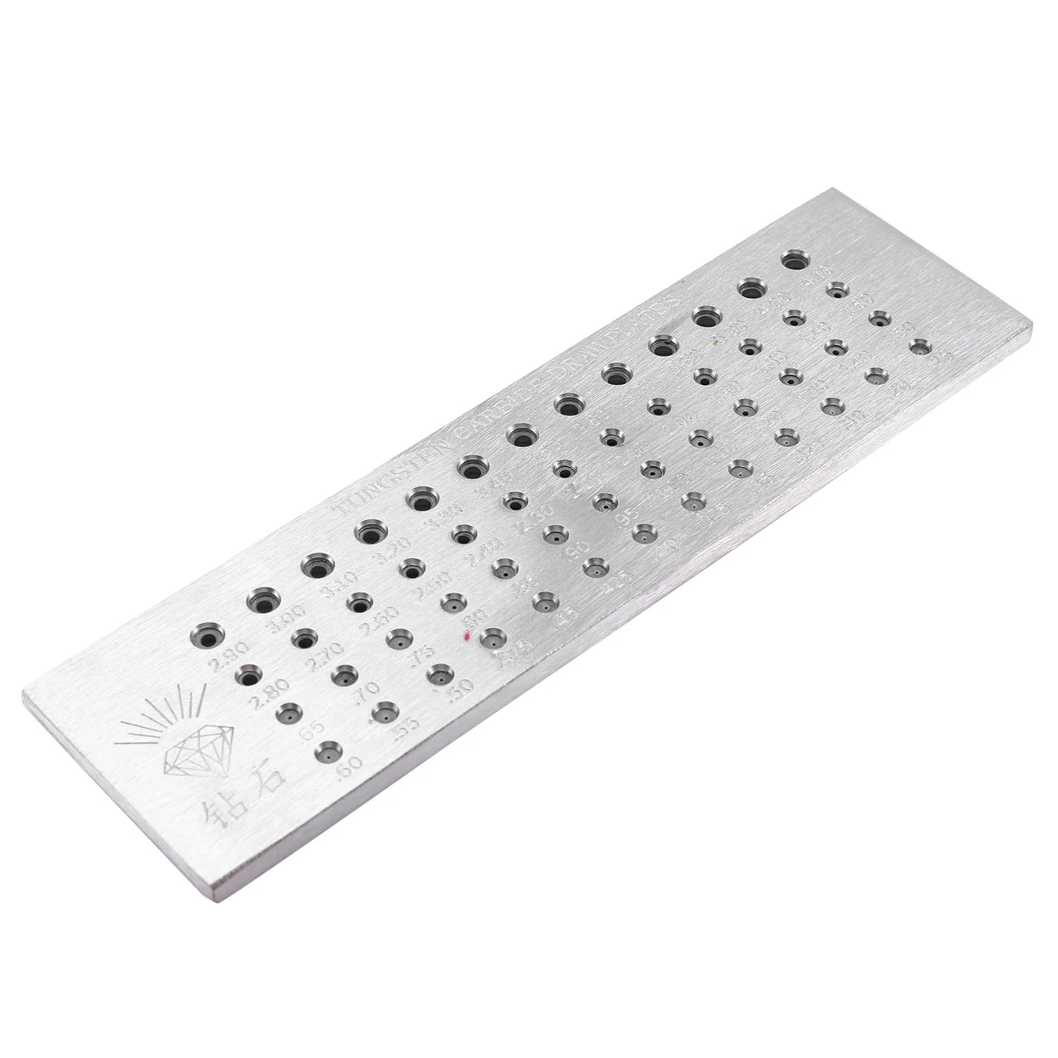 

Пластина из карбида вольфрама 52 отверстий 0,26-4,10 мм для ювелирных изделий