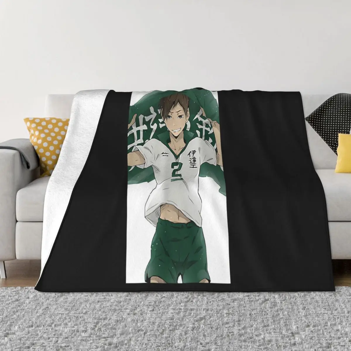 Хипстерское повседневное одеяло Haikyuu Futakuchi Kenji Gefertigte Bedruckte S Aus 100 Baumwolle с
