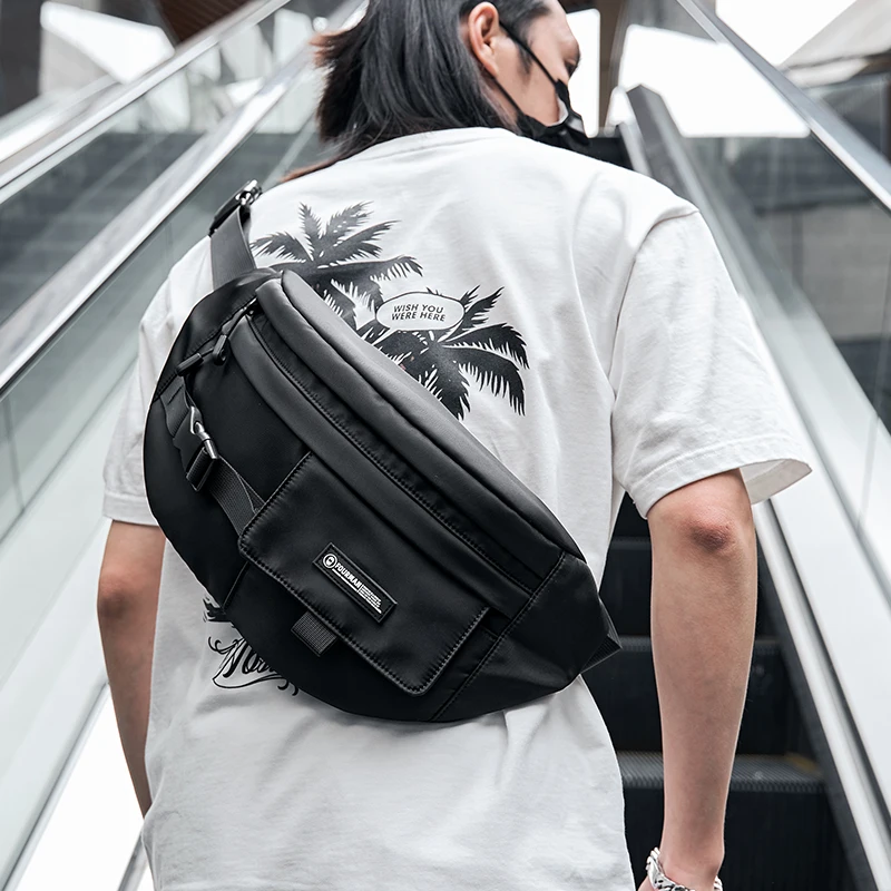 

Прочная дышащая Популярная мужская сумка через плечо унисекс, популярная городская нагрудная сумка с защитой от кражи, многофункциональная оксфордская сумка на молнии, Повседневная модная