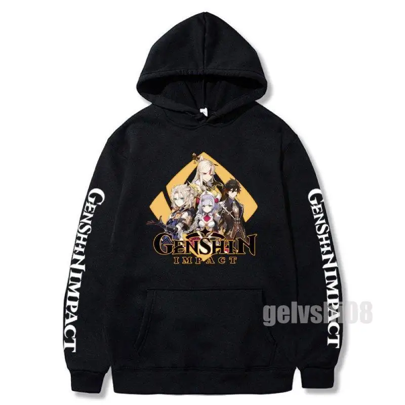 

Hot Anime Game Genshin Impact Printed Hoodies Men Women Sweatshirts Streetwear Pullover Oversized Harajuku Tracksuit Boys Tops