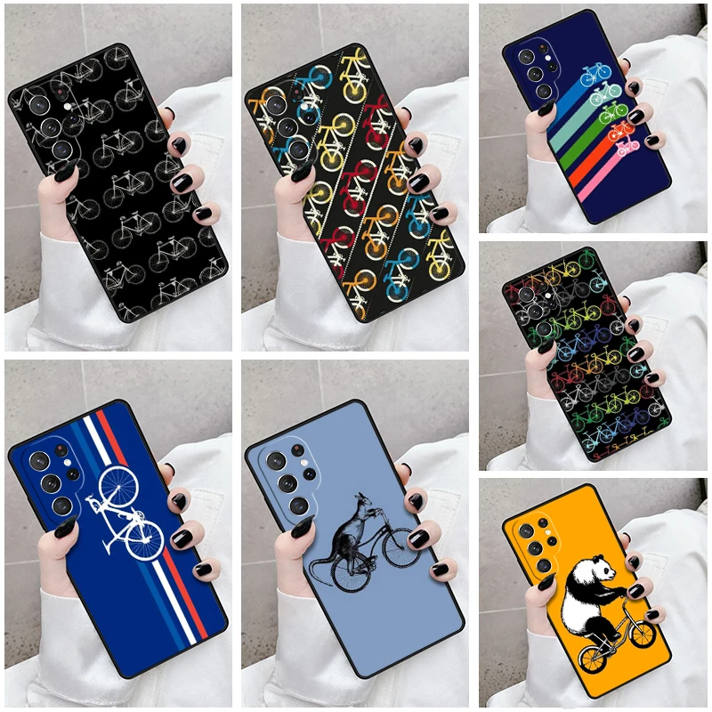 Чехол для телефона Samsung Galaxy S24 S23 S21fe S22 Ultra Plus Note 10 20 S8 S9 S10 чехол велосипеда спорта