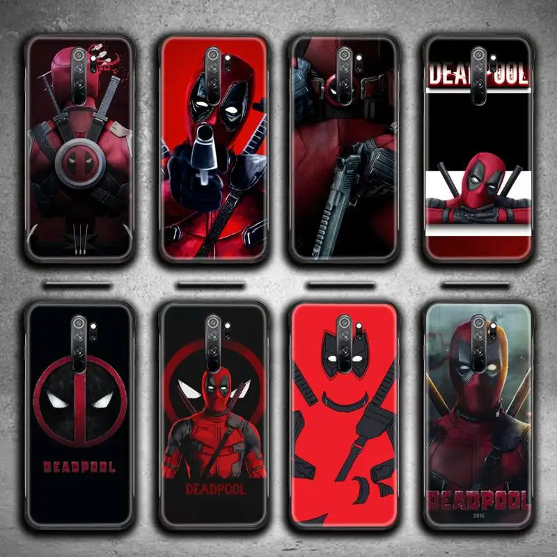 

Marvel Superhero Deadpool Phone Case for Redmi 9A 9 8A Note 11 10 9 8 8T Pro Max K20 K30 K40 Pro