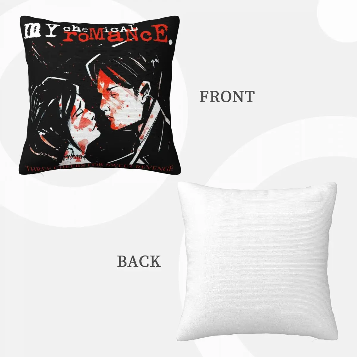 My Chemical Romance Three Cheers For Sweet Revenge Short 'Long Atmungsaktives Женская и мужская наволочка