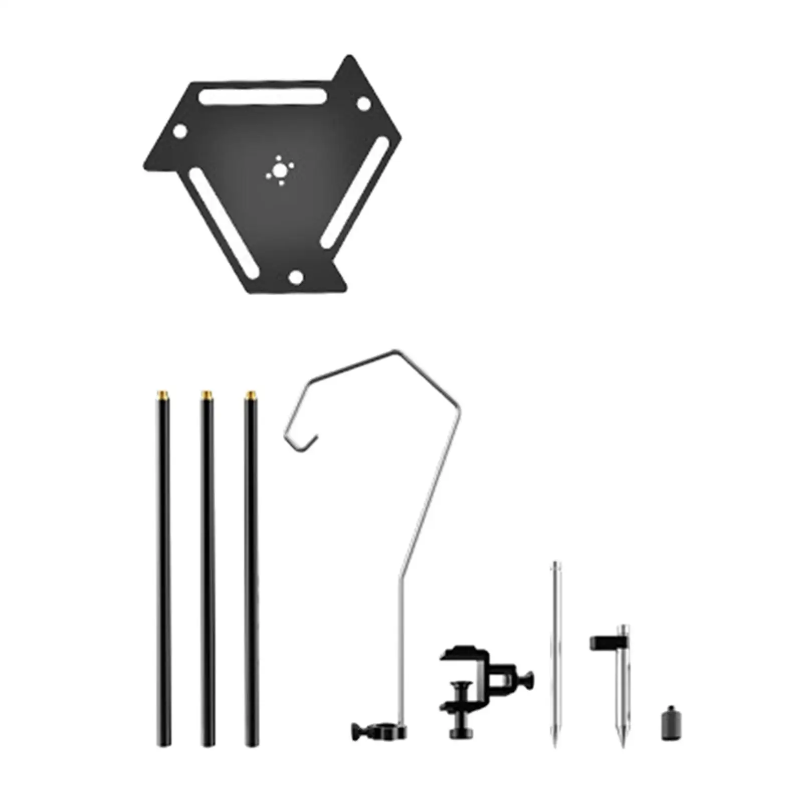 

Camping Lantern Stand Light Holder Stick Lamp Stand Hook Light Hanging Pole for Outdoor BBQ