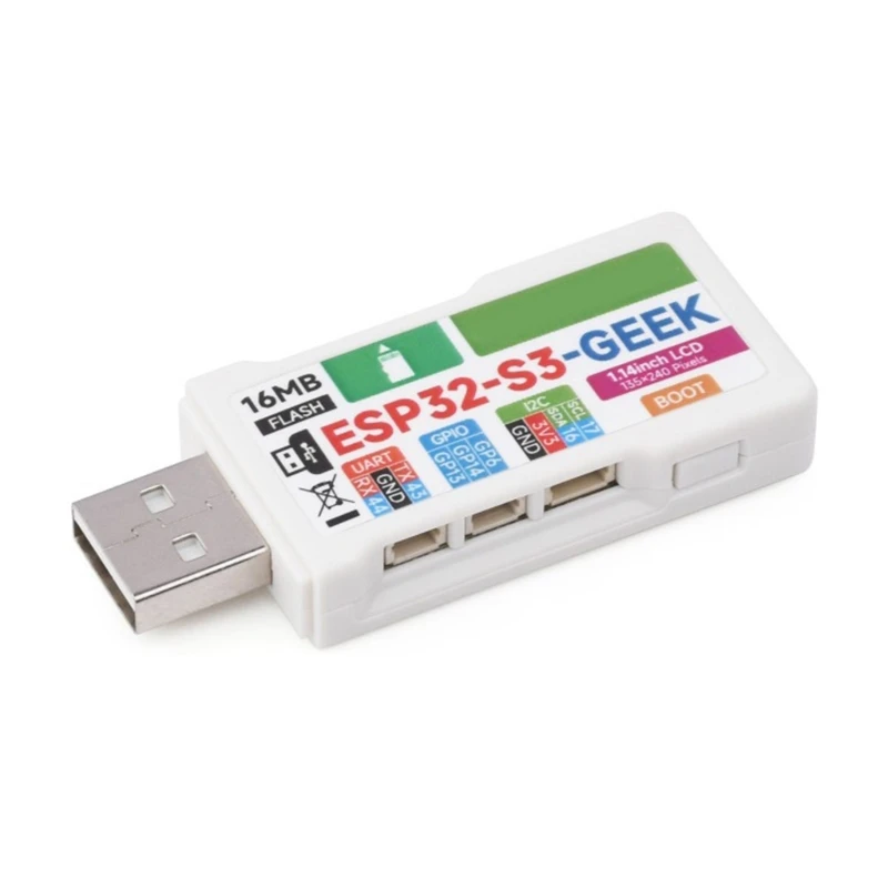 Плата ESP32-S3GEEK разработки ESP32-S3R2 Чип 1 14 дюйма 65K ЖК-дисплей Прямая поставка