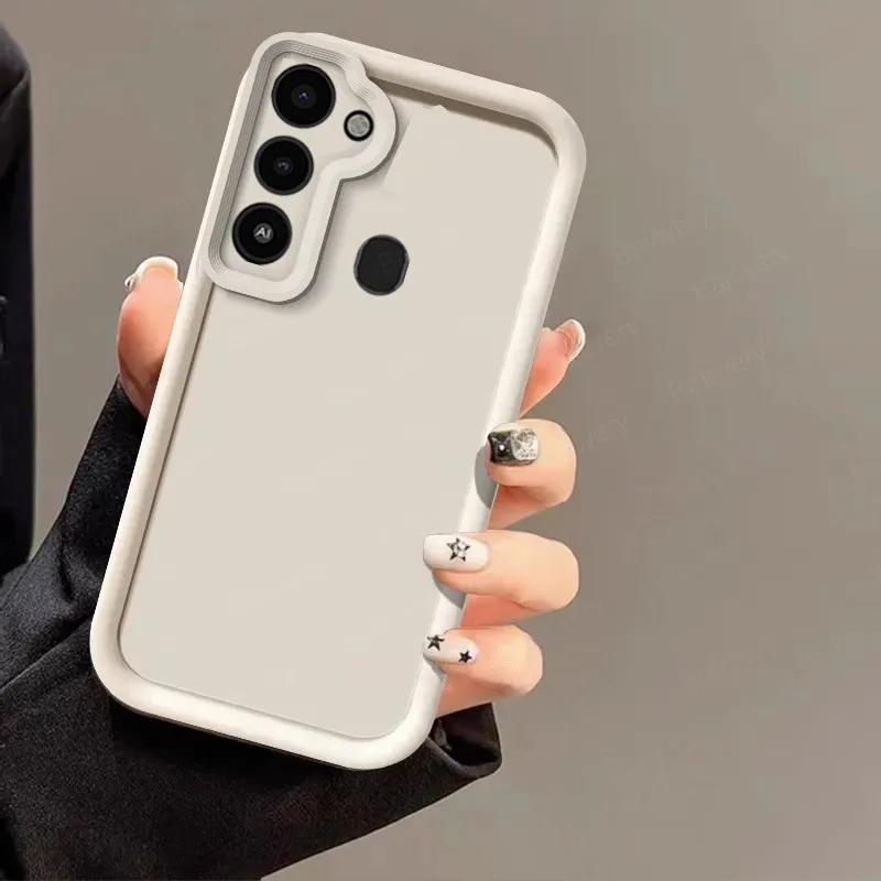 Для Tecno Spark 8C KG5 / GO 2022 KG5h чехол Capa новый дизайн цветной простой матовый Мягкий