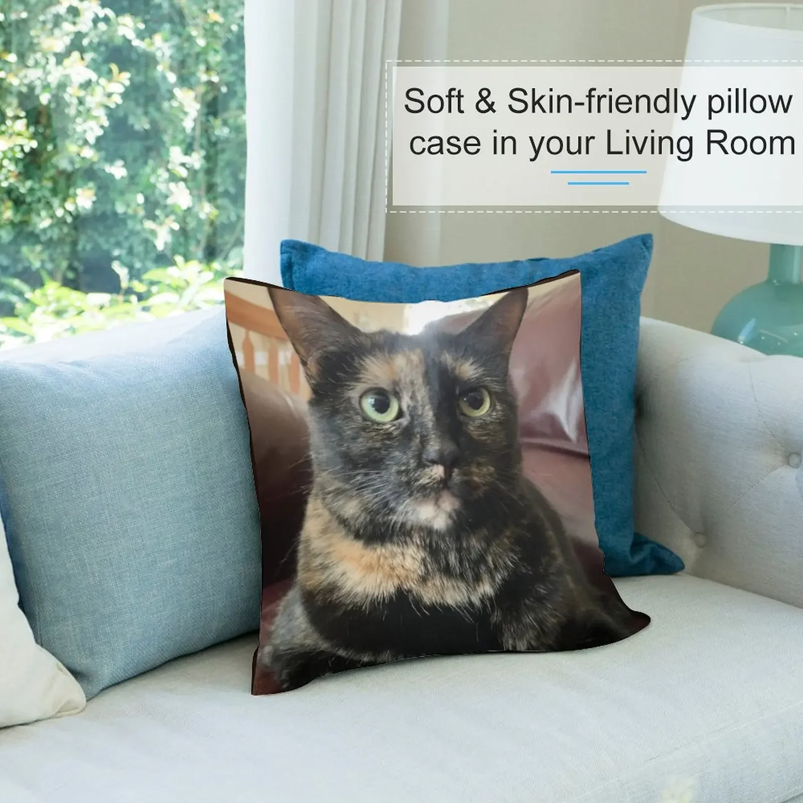 Подушка с изображением кошачьего лица декоративная подушка роскошные диванные