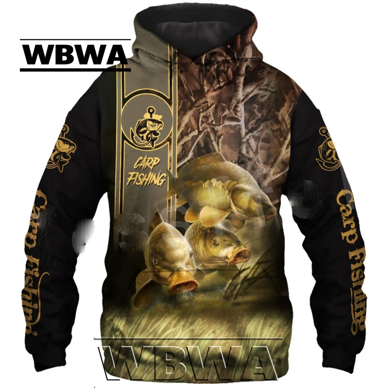 

WBWA NewFashion Animal Deep Bass Fishing Harajuku casual Pullover Funny Unisex 3DPrint Zipper/Hoodies/Sweatshirts/Jacket S11