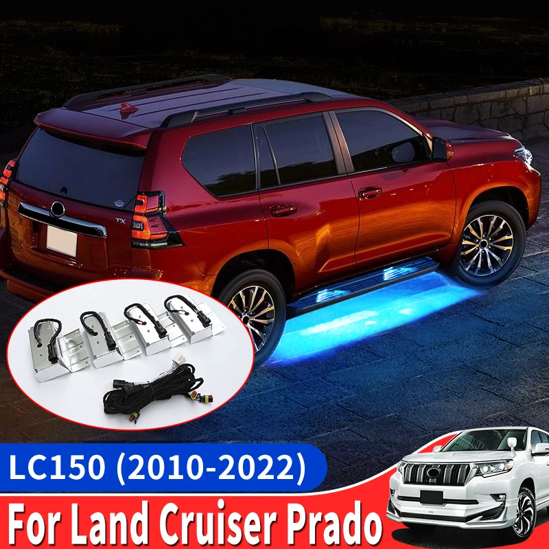 Дверная подсветка автомобиля LED внешний аксессуар для Toyota Land Cruiser Prado 150 Lc150 2010-2021 2020 2019 2018.