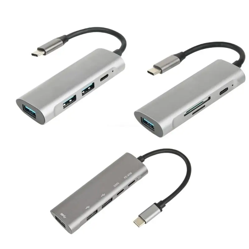 

Компактный преобразователь типа C в USB-концентратор с зарядкой PD60W для опытных пользователей Dropship