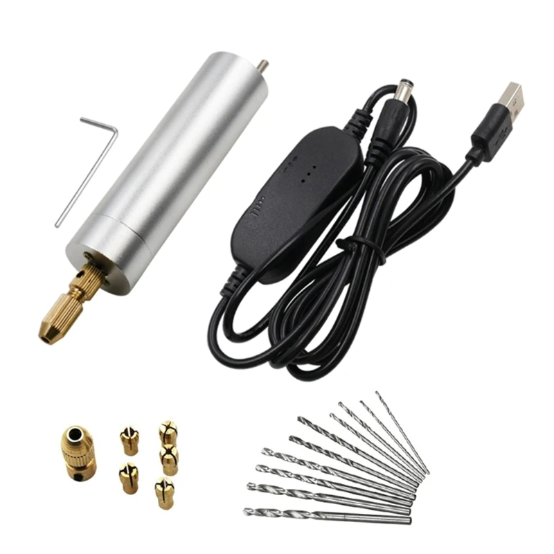 

Миниатюрная электрическая дрель, набор ручек для резьбы, гравер, шлифовальный станок, роторный гравировальный инструмент