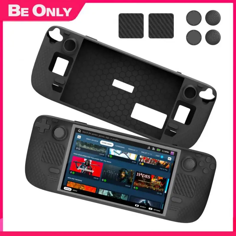 

For Steam Deck Console Anti-drop Protective Cover Soft Protective Shell Accessories Game Console Case Thumb Grip Cap
