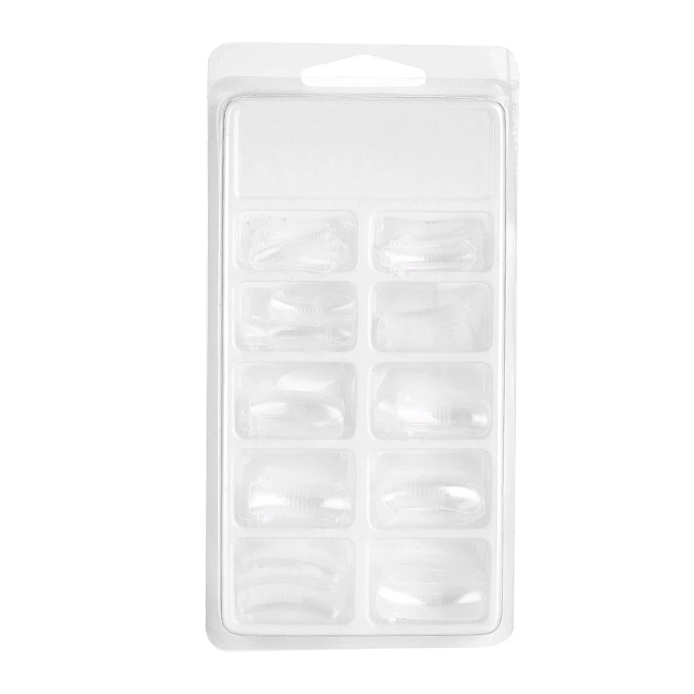 

100pcs Clear Nail Form Full Cover Quick Building Gel Mold Tips Nail Extension DIY Manicure Tool