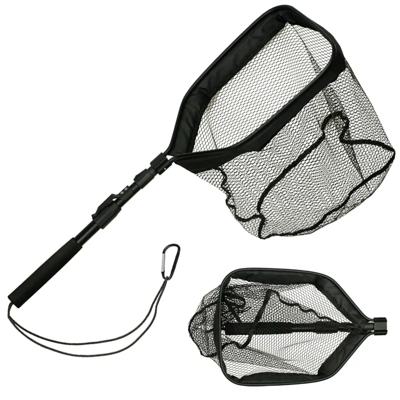 

SP008F Folding Telescopic Floating Net Reading Belt with Lost Rope Portable Fish Reading Net Bag Factory Direct Sales