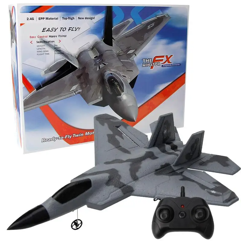 

Пульт дистанционного управления Fx822, модель самолета F22 Fighter Jet с неподвижным крылом, Детская модель, игрушки для мальчиков, подарки