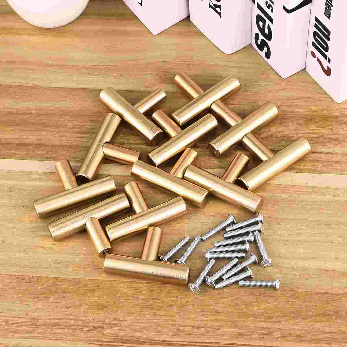 

12pcs Alloy Handle European Door Knobs Handle Wardrobe Handle Cabinet Handle Furniture for Cupboard Drawer Cabinet ( Golden )