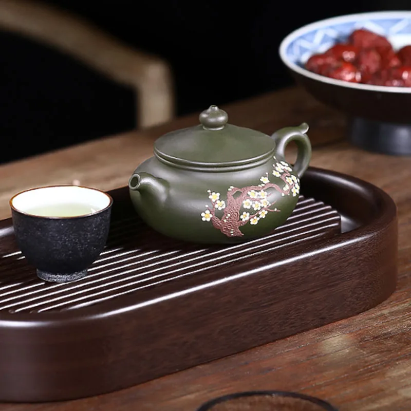 

Nordic Rectangle Tray Creative Kung Fu Wooden Tea Ceremony Tray Rectangle Serving Plateau Plastique Rectangulaire Serving Tray