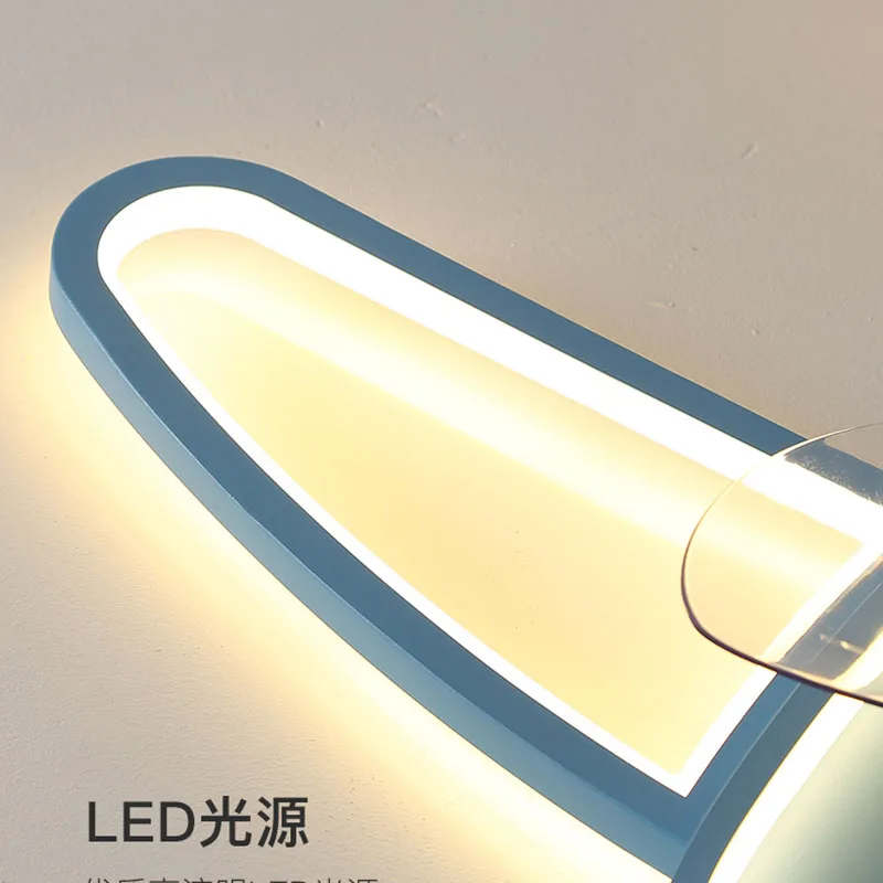 Детская комната лампа спальня Интеллектуальный встроенный вентилятор