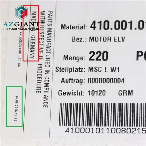 Azgiant 2 шт./лот автомобильный ELV/ESL моторный замок для BENZ A160/A169/A180/A200/A245/B180/B200 |