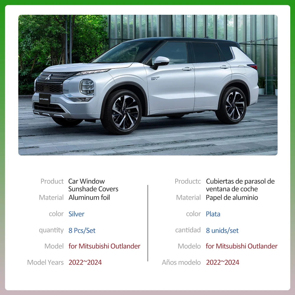 Автомобильные солнцезащитные очки для Mitsubishi Outlander GM GN ZM PHEV 2022 ~ 2024 солнцезащитный