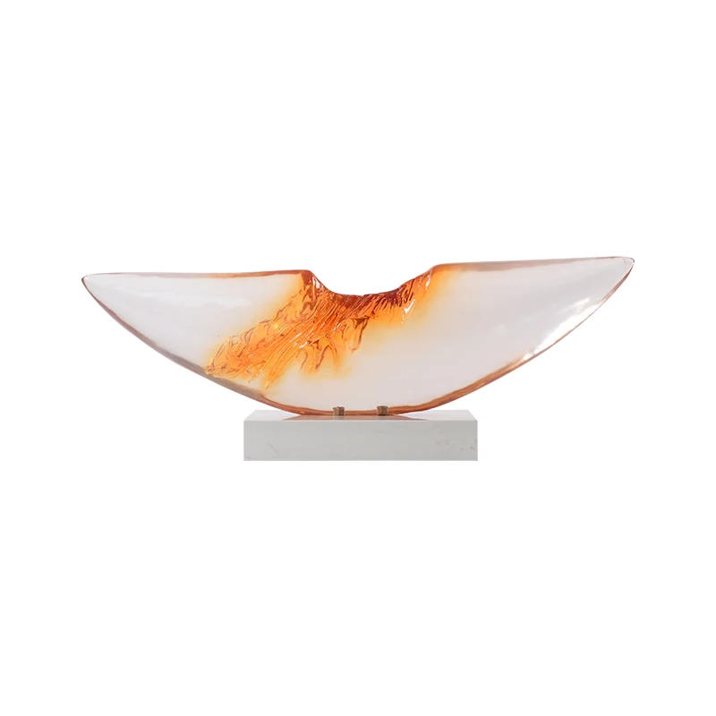 

ZL Transparent Embossed Artwork Decoration Corridor Side Cabinet Sculpture Decorations