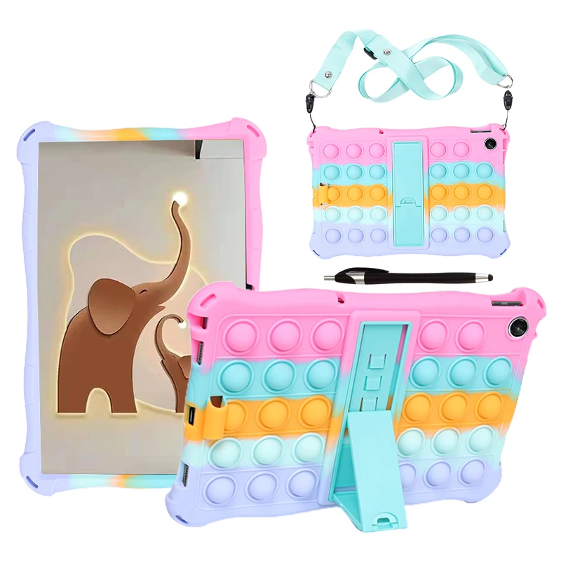 

Case for Lenovo Tab M10 Plus 10.6 Gen 3 Tablet Funda TB-125FU TB-128FU Silicon Bubble Cover Funda 3rdGen Protective Shell Coque