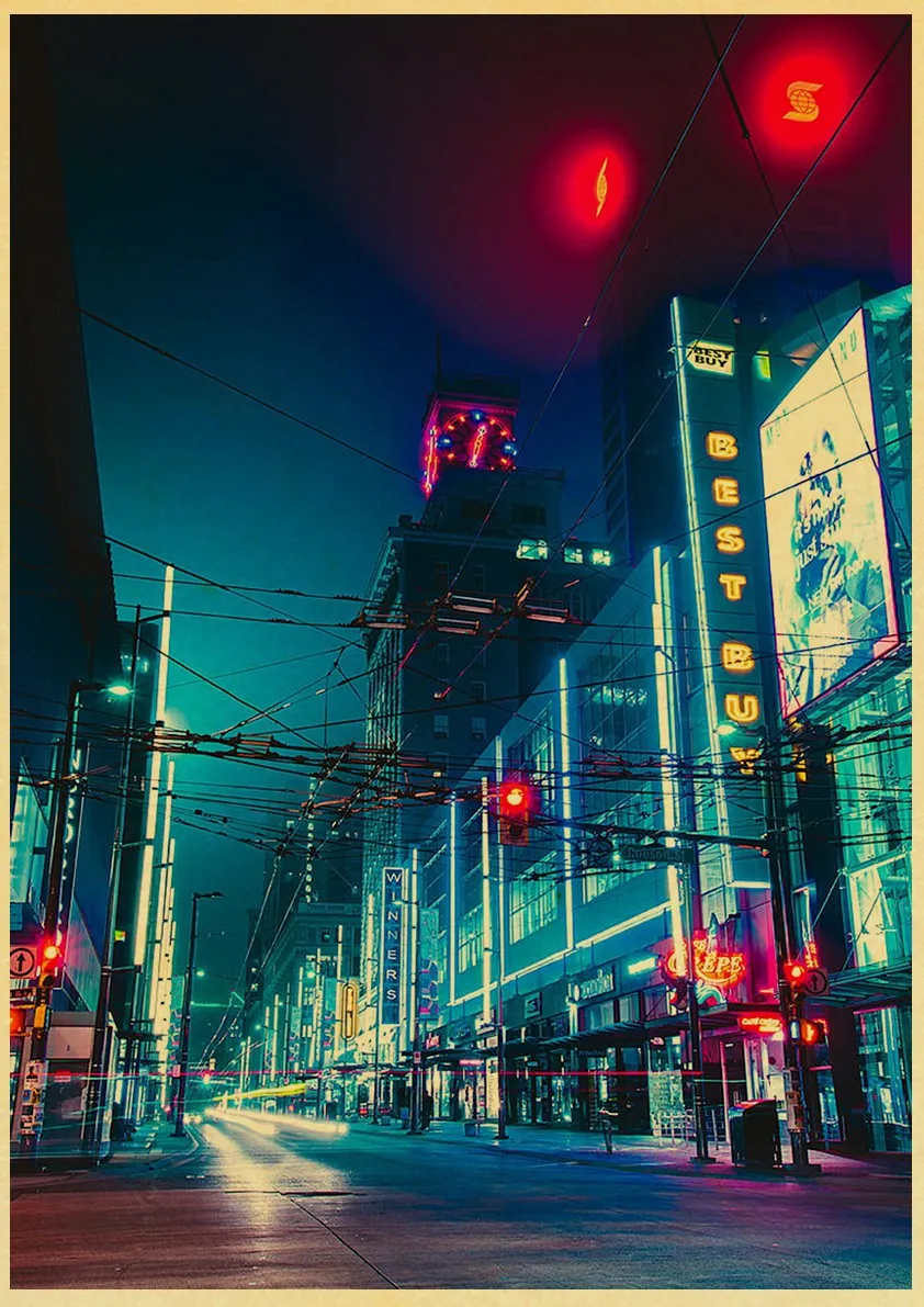 

Настенный плакат Snapseed Ночной город