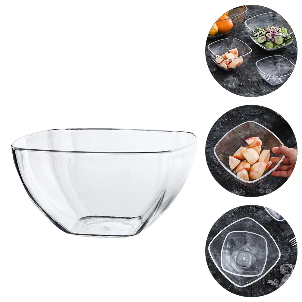 

Bowl Bowls Serving Salad Acrylic Dish Dessert Mixing Clear Sauce Fruit Snack Large Mini Dip Pasta Plates Dipping Seasoning Side