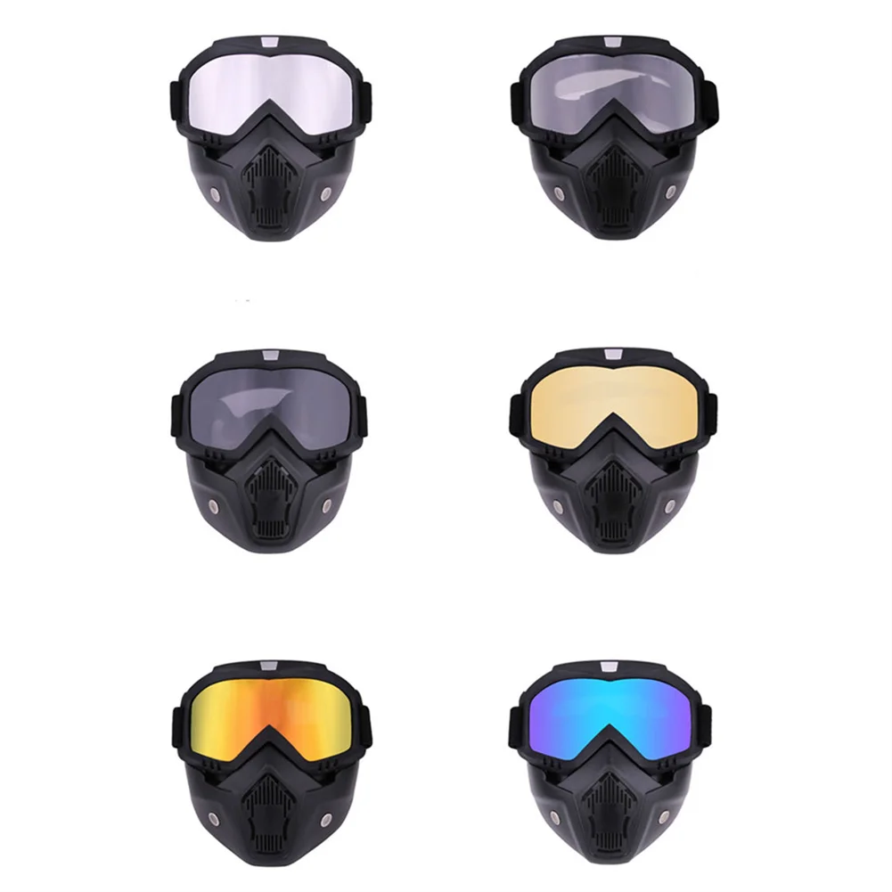 

Detachable Motorcycle Goggles Outdoor Cycling Safety Protective Helmet Mask Off-Road ATV Dirt Bike Racing Glasses