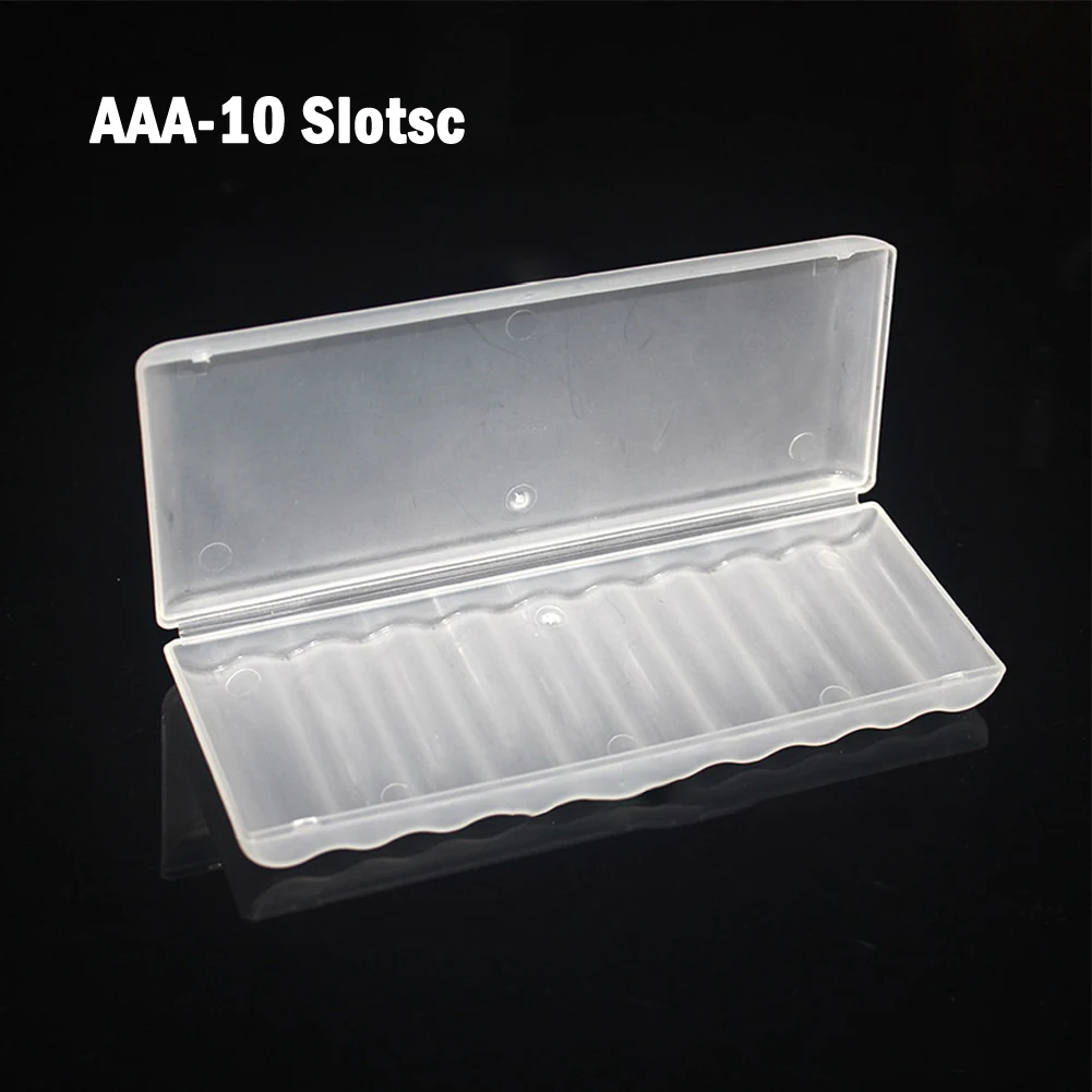 

1pc Hard Plastic 10XAA AAA Case Cover Holder AA / AAA Battery Storage Box Container Rechargeable Battery Container Organizer