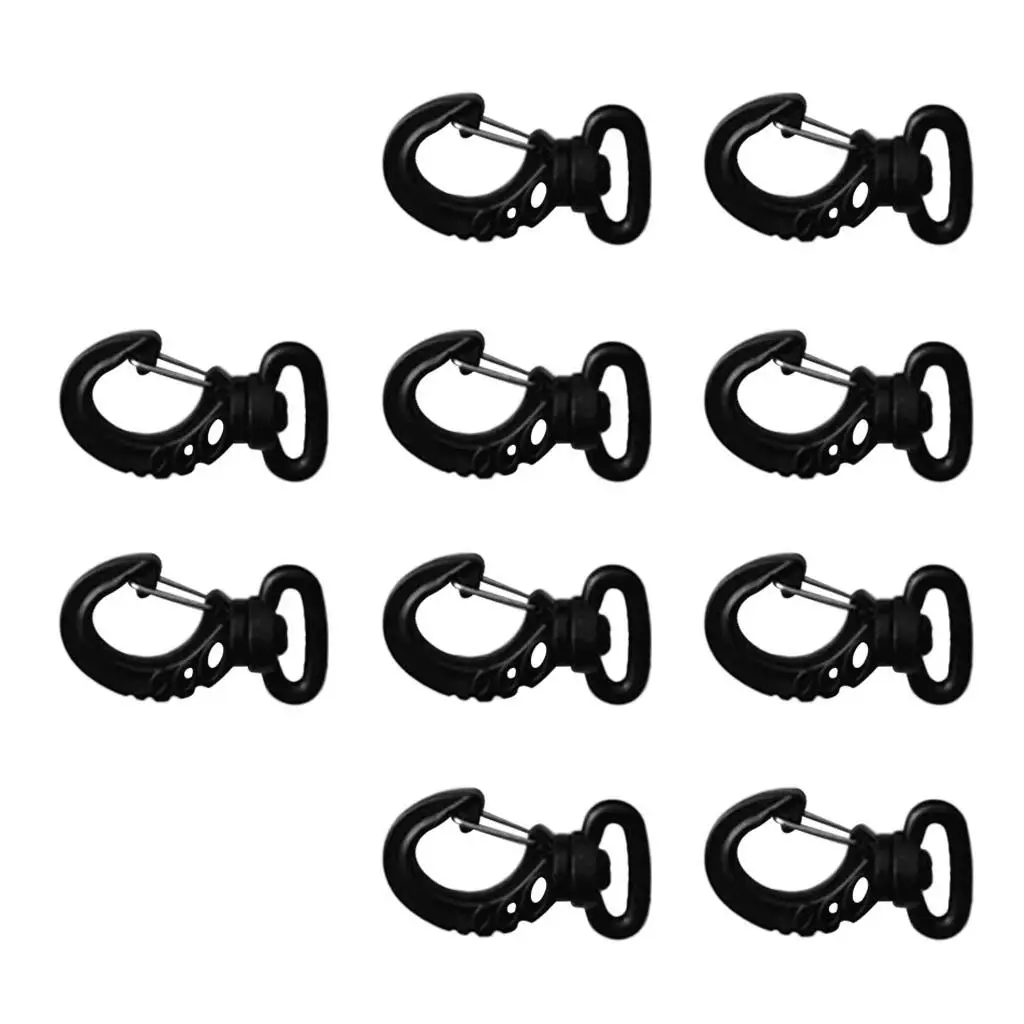 

10x Scuba Diver Swivel Snap Hook Spring Clip Buckle For 20mm Webbing