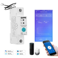 single phase 1p wifi smart mcb energy meter remote apps control alexa wifi circuit breaker for hotel home school