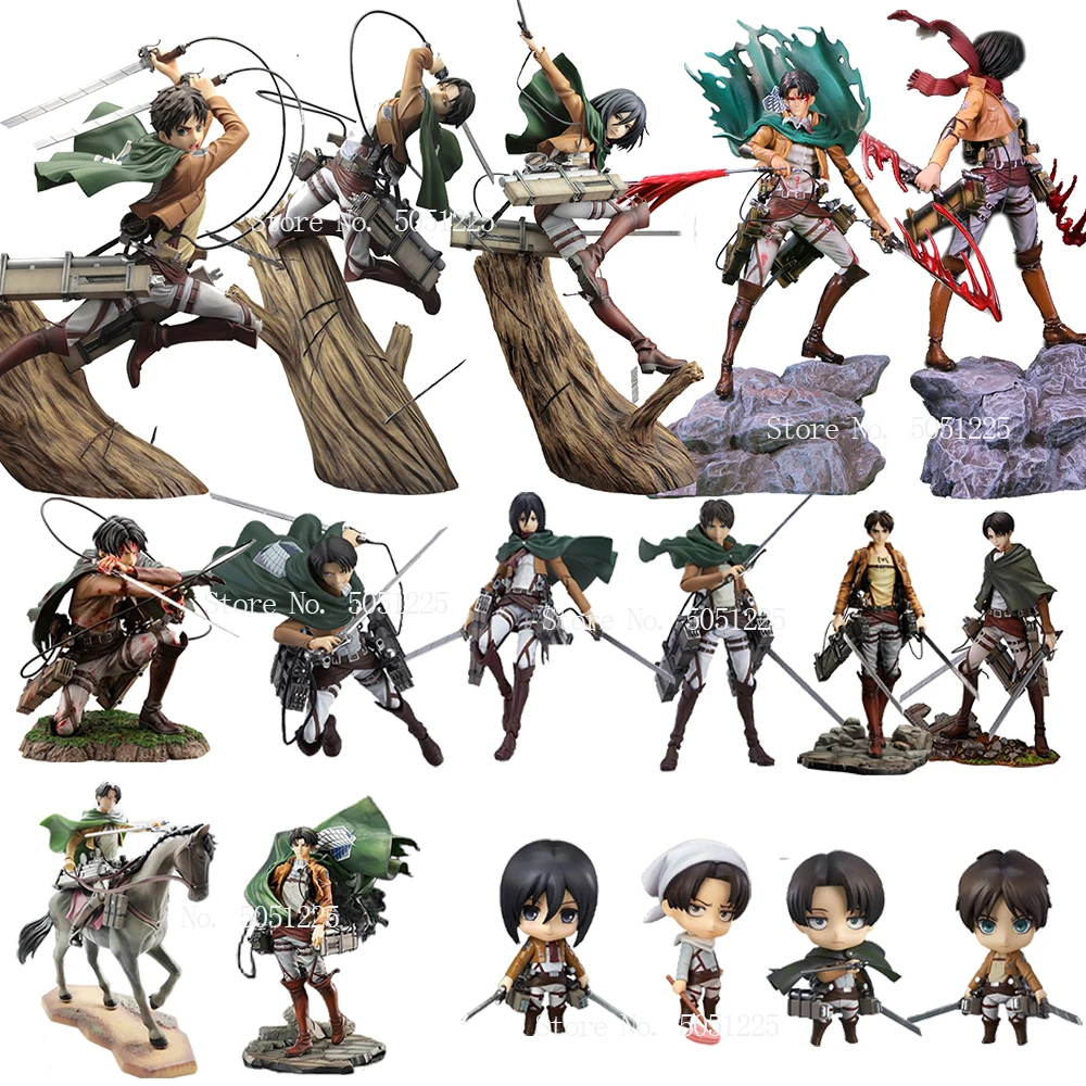 

Экшн-Фигурка «атака на кожу» Эрена джаегера Леви Микаса Аккермана, игрушечная коллекция